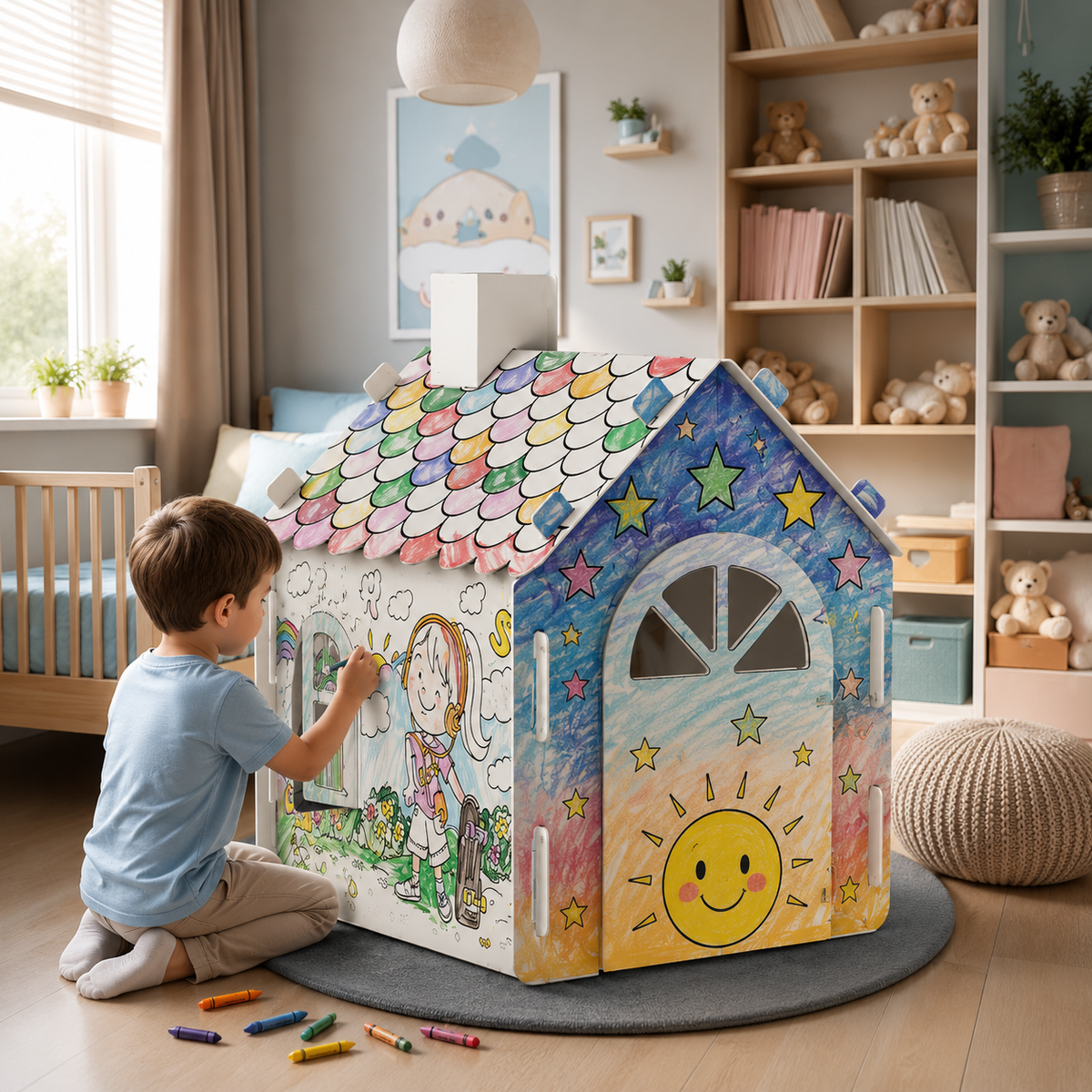 Karton Boyama Evi