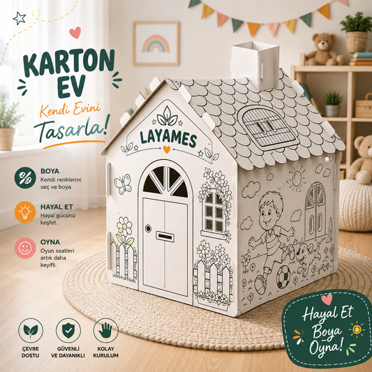 Karton Boyama Evi